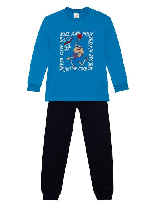 Minerva Kids' Pajamas Alcohol Blue Make Noise