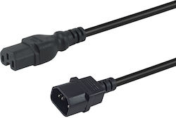 Καλώδιο Τροφοδοσίας Equip C14 >c15 M F Black 1.80m