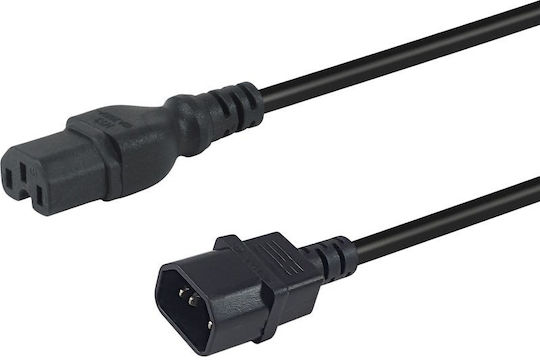 Cabluri De Alimentare Equip C14 >c15 M F Negru 1.80m