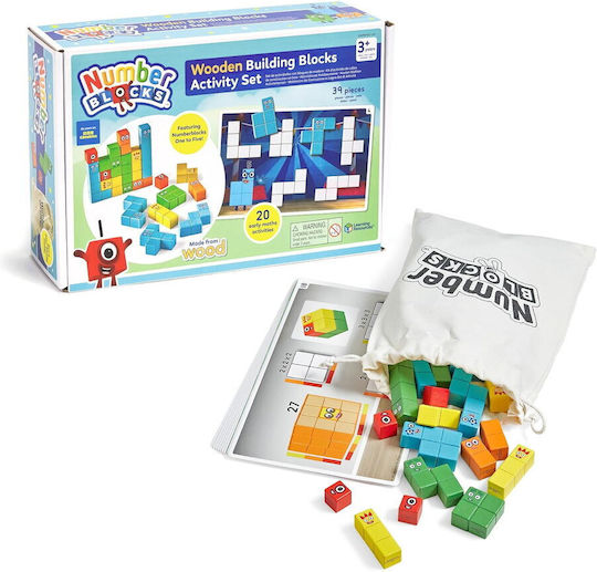 Hand2Mind Set Numberblocks Εκπαιδευτικό Παιχνίδι Γράμματα & Αριθμοί από Ξύλο για 3+ Ετών