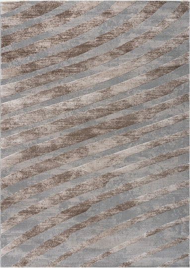 Beauty Home Rectangular Beige and Gray Living Room Rug 133x190cm 9438-165X230
