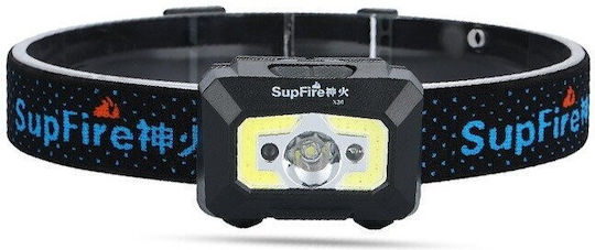 Supfire Făclie Reîncărcabilă de Cap LED IP44 cu Luminozitate Maximă 500lm