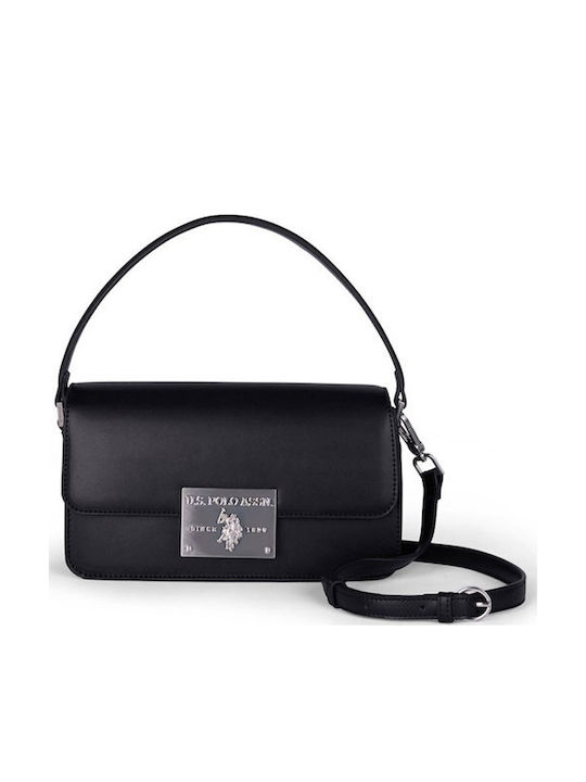 U.S. Polo Assn. Γυναικεία Τσάντα Ώμου Μαύρη