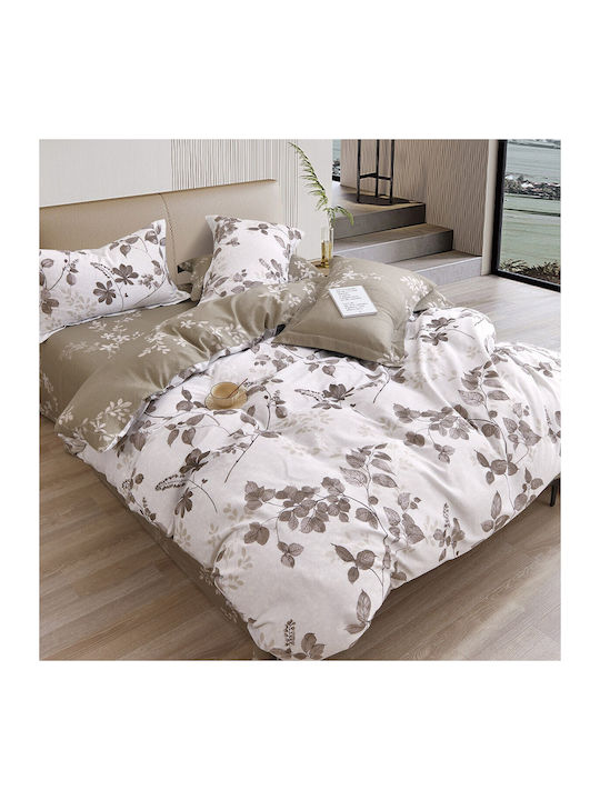 Beauty Home Sheet Sets Queen with Elastic 165x200+30cm. Art 12275 Alcesti Mocha 4pcs