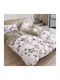 Beauty Home Sheet Sets Queen with Elastic 165x200+30cm. Art 12275 Alcesti Mocha 4pcs