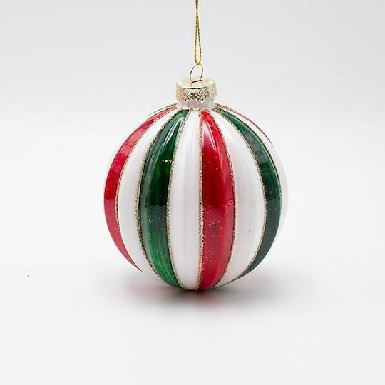 Hängendes Kugel Ornament Ornament Glas Mehrfarbig 10cm Set 4Stück