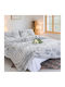 ForHome Duvet Cover Set Single with Pillowcase 160x220 Grey