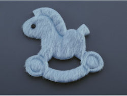 Fabric Light Blue Horse Tl568