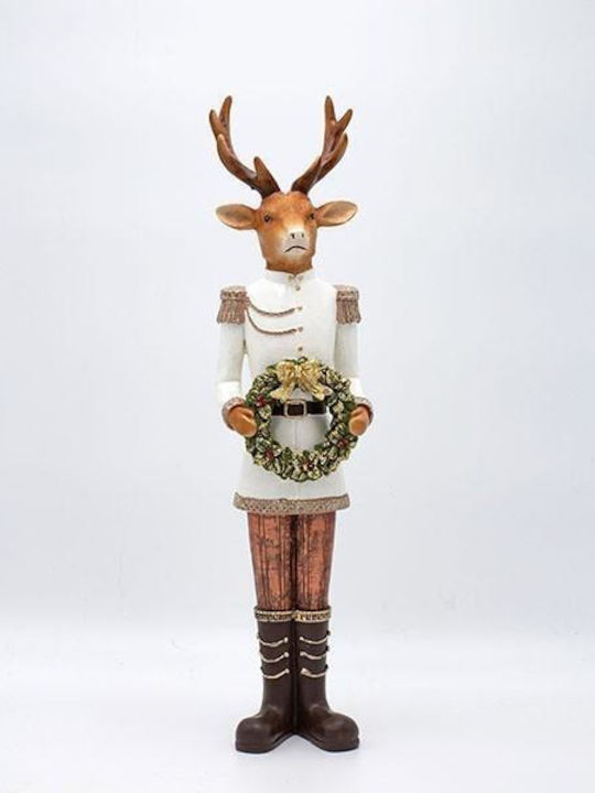 Eurolamp Reindeer Polyresin Wreath 41.5cm Eurolamp