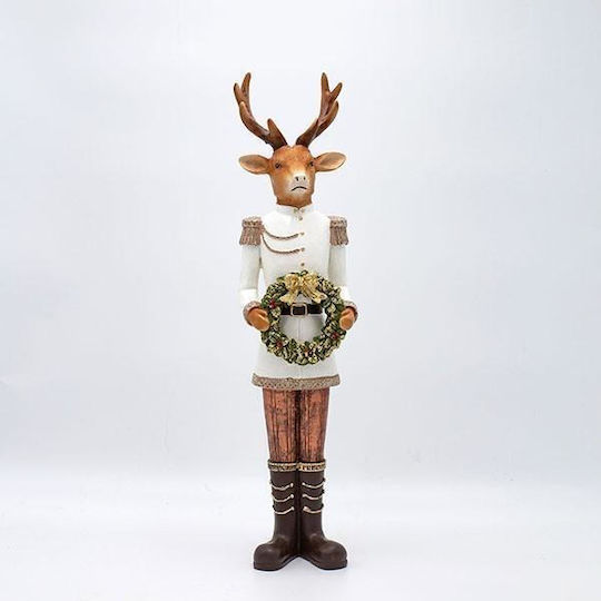 Eurolamp Reindeer Polyresin Wreath 41.5cm Eurolamp