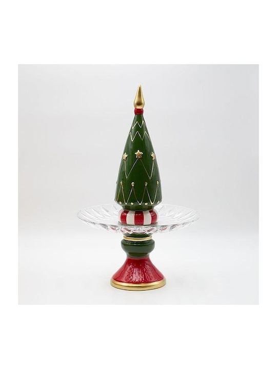 Platou Decorativ Brad de Crăciun 24,7x40,2cm Eurolamp 600-47027