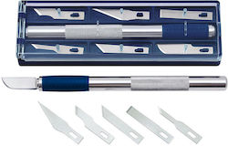 Κοπίδι Wedo Hobby Knife Set 6 Different Blade Shapes Silver Κοπίδι Wedo Hobby Knife Set 6 Different Blade Shapes Silver