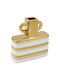 Keskor Decorative Vase White 16x6x17cm