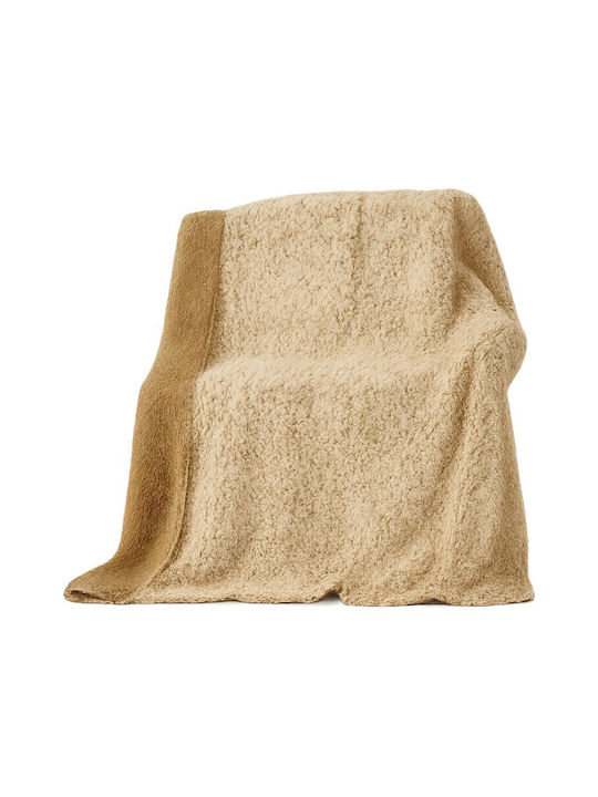 ForHome Κουβέρτα Sherpa Υπέρδιπλη 220x240εκ. Καφέ