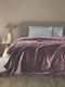 Palamaiki Lucy Pătură Polar Fleece Simplă 160x220 cm Mauve