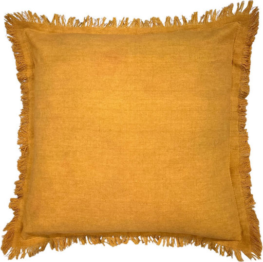Zierkissen Senfgelb 60x60cm