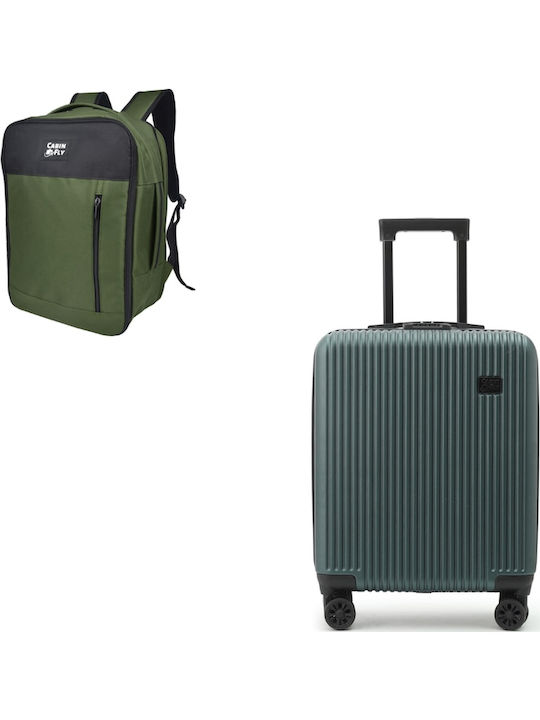 CabinFly Valiză de Călătorie Cabină Verde cu 4 roți Înălțime 55cm
