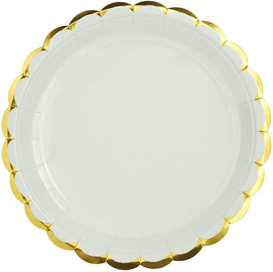 Cloud Plate 18cm Nk366-1 Set 10 Pieces Sky Blue