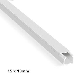 Αυτοκόλλητο Κανάλι 15χ10mm Speedfix Βέργα 2μ Μήκος Αυτοκόλλητο Κανάλι 15χ10mm Speedfix Βέργα 2μ Μήκος