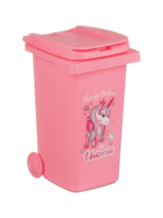 Coș de Gunoi Plastic Roz 1buc