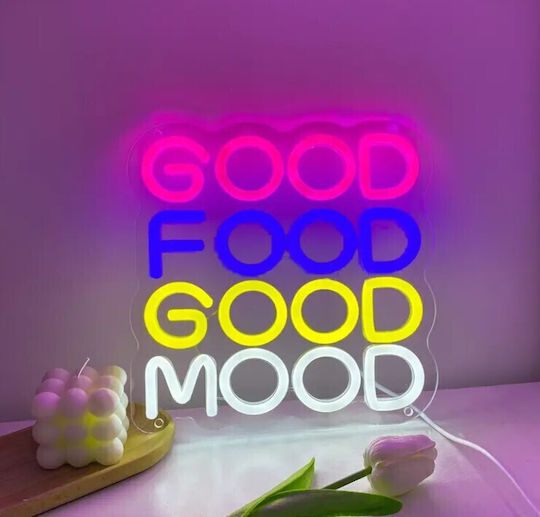 Neon Inscris LED Cu o singură față 23x23cm