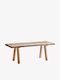 Bank Außenbereich Holz mit Kissen 125x45x46cm