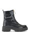 Leather Women's Ankle Boots Black