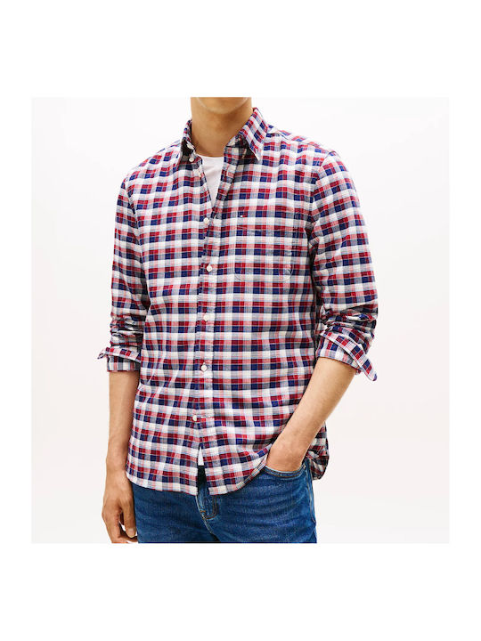 Long-sleeved Shirt Checked Regatta Red