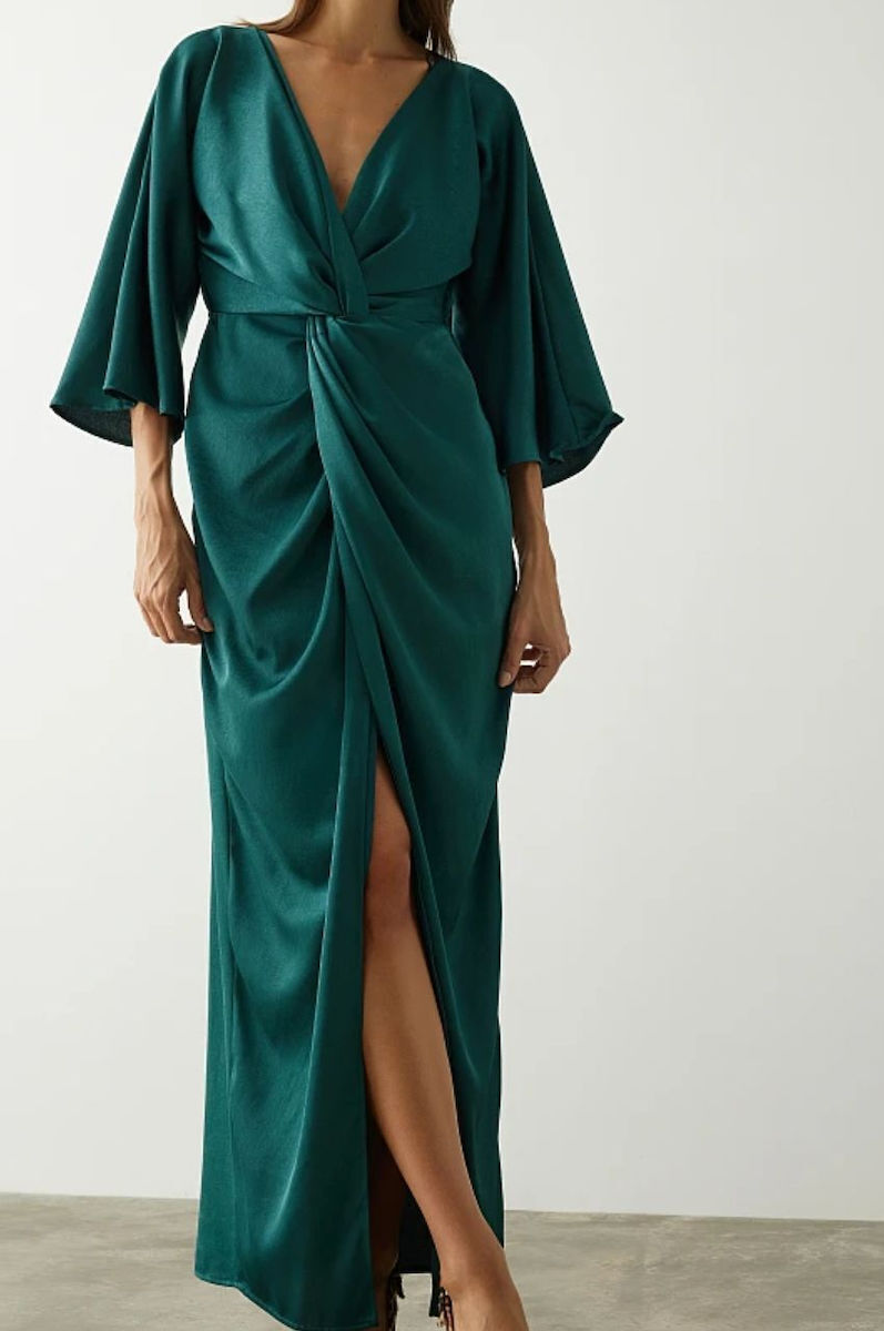 bsb maxi dress Maxi off-shoulder floral dress - Gold label