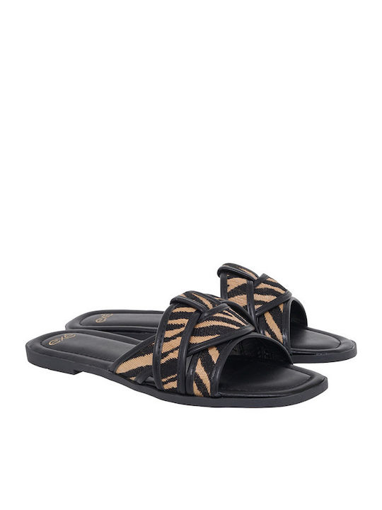 Exe Women's Flat Sandals in Black Color