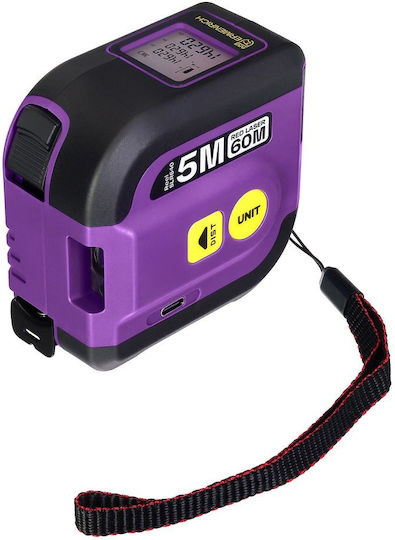 Ermenrich Μέτρο Laser 84547 με Δυνατότητα Μέτρησης 60m