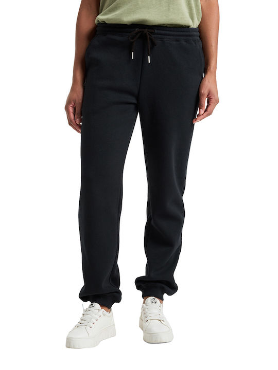 Roxy Παντελόνι Φόρμας με Λάστιχο Fleece Μαύρο