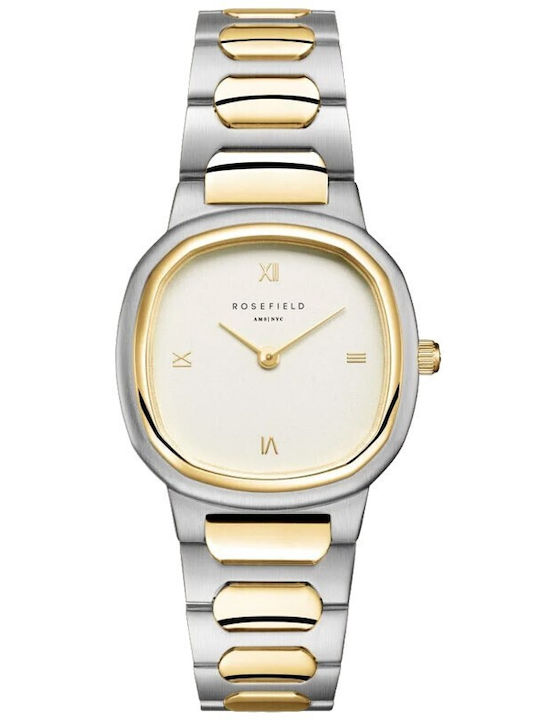 Rosefield Women's Watch 30mm Battery with Stainless Steel Bracelet Silver/Gold