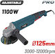 Bormann Pro 082644 Grinder 125mm Electric 1100W with Speed Control