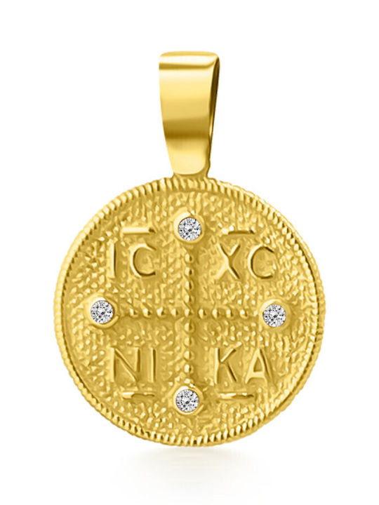 Chrilia Pendant Kids Talisman Konstantinato made of Gold 9K me2331