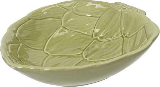 Kaemingk Serving Bowl Round Ceramic Green with Diameter 12cm