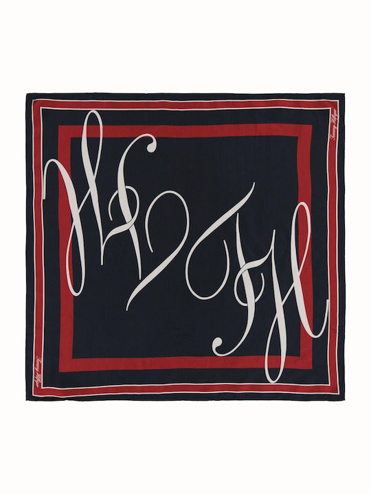Tommy Hilfiger Women's Silk Scarf Blue Tommy Hilfiger Women's Silk Scarf Blue