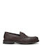 Leder Herren Mokassins in Braun Farbe