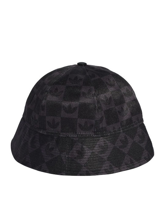 adidas Monogram Bucket Hat Υφασμάτινo Ανδρικό Καπέλο Στυλ Bucket Μαύρο