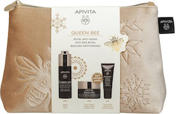 Queen Bee Ορός Απόλυτης Αντιγήρανσης 30ml, Κρέμα Αντιγήρανσης Ελαφριάς Υφής 15ml, Κρέμα Ματιών 5ml & Νεσεσέρ