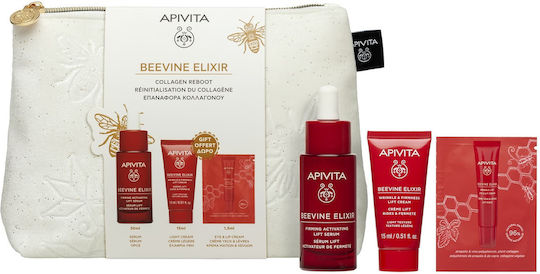 Apivita Beevine Elixir Skin Care Set for Αnti-ageing, Moisturizing & Brightening Light 4pcs