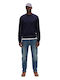 Men's Jeans Pants with Loose Tapered Fit Blue