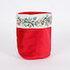 Weihnachtsaccessoires Korb Brautstrauß Stoff 18x22cm Eurolamp 600-47170