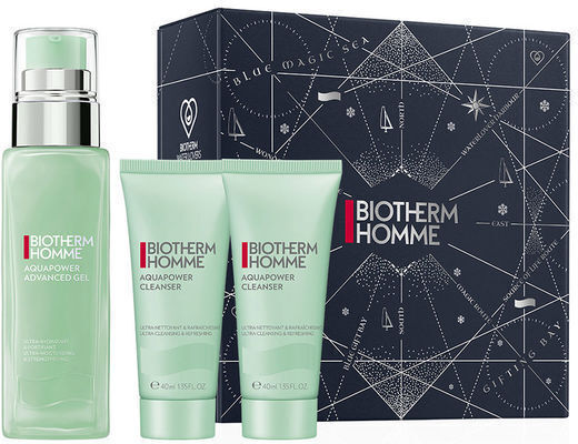 Biotherm Aquapower Advanced Gel Skin Care Set for Moisturizing & Facial Cleaning 3pcs