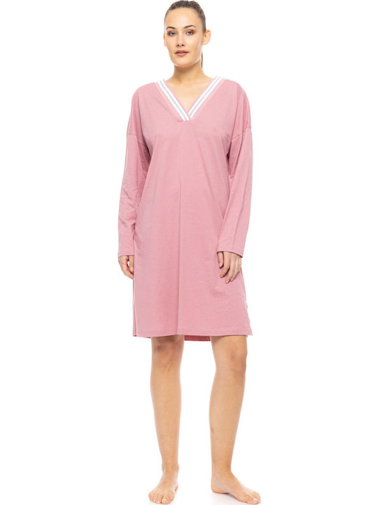 Pink Label Winter Women's Nightdress Petit Rose