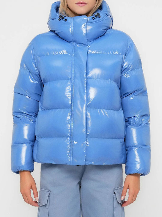 Napapijri Kurz Damen Puffer Jacke für Winter Light Blue NP0A4HZ5 - Main Image