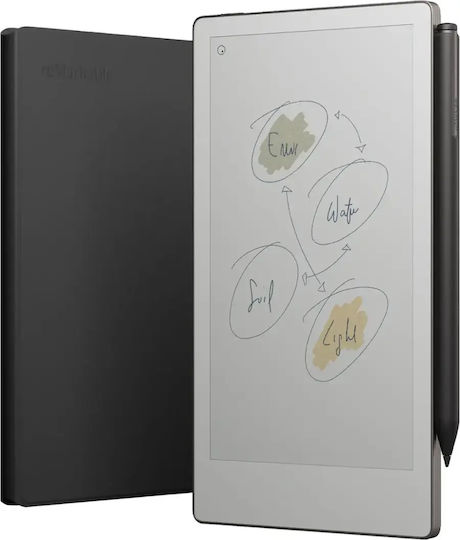 reMarkable E-Book-Reader Paper Pro Move 7.3 Zoll 64GB mit Marker Plus und Premium Leder Buchhülle Schwarz