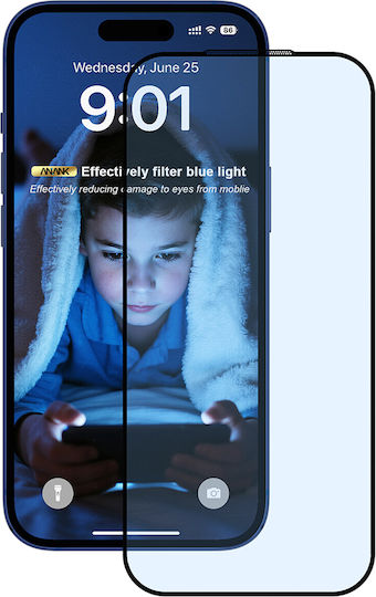 ANANK 2.5D Screen Protector Μαύρο (iPhone 17 / 17 Pro / 16 Pro)