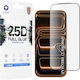 Lito 2.5D Full Glue Tempered Glass Μαύρο (iPhone 17 / 17 Pro / 16 Pro)