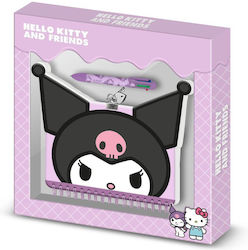 Kuromi Kopf Geschenkbox Notizbuch + Stift